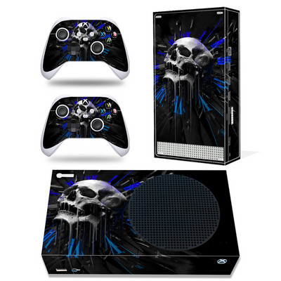 GAMEGENIXX Skin Sticker Skull Vinyl Decal Cover teljes készlet Xbox Series S konzolhoz és 2 kontrollerhez
