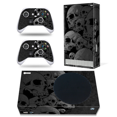 GAMEGENIXX Skin Sticker Skull Vinyl Decal Cover teljes készlet Xbox Series S konzolhoz és 2 kontrollerhez