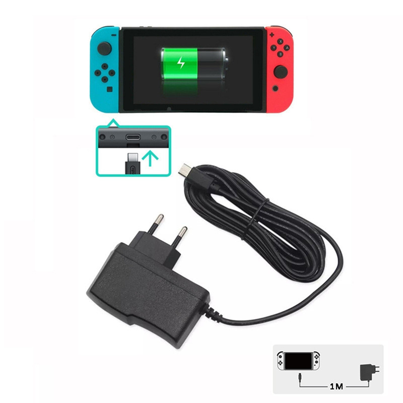 5V 2.4A punjač Type-C za Nintendo Switch NS igraću konzolu, punjač, zidni AC adapter, napajanje za punjenje