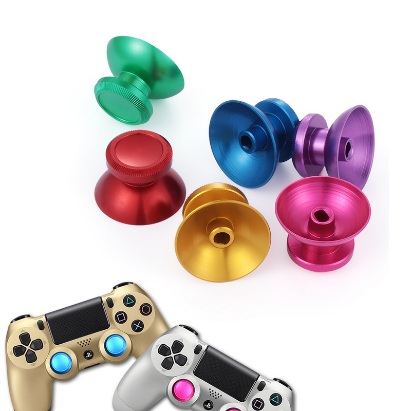 1/2 db fém analóg joystick hüvelykujj bot markolat sapka PS4 Slim Pro XBOX ONE kontroller thumbstick tok Színes Hot Sales