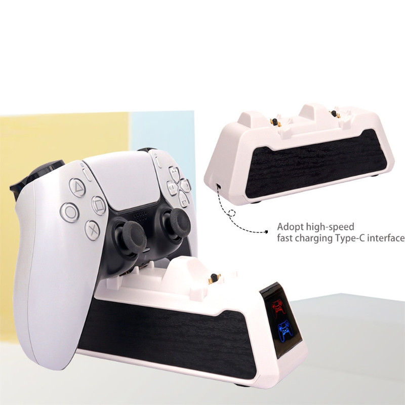 C1FB upravljački punjač s dvostrukim priključcima za punjenje, dvostruka dock stanica za punjenje s LED indikatorom, 5V brzo punjenje kompatibilno s