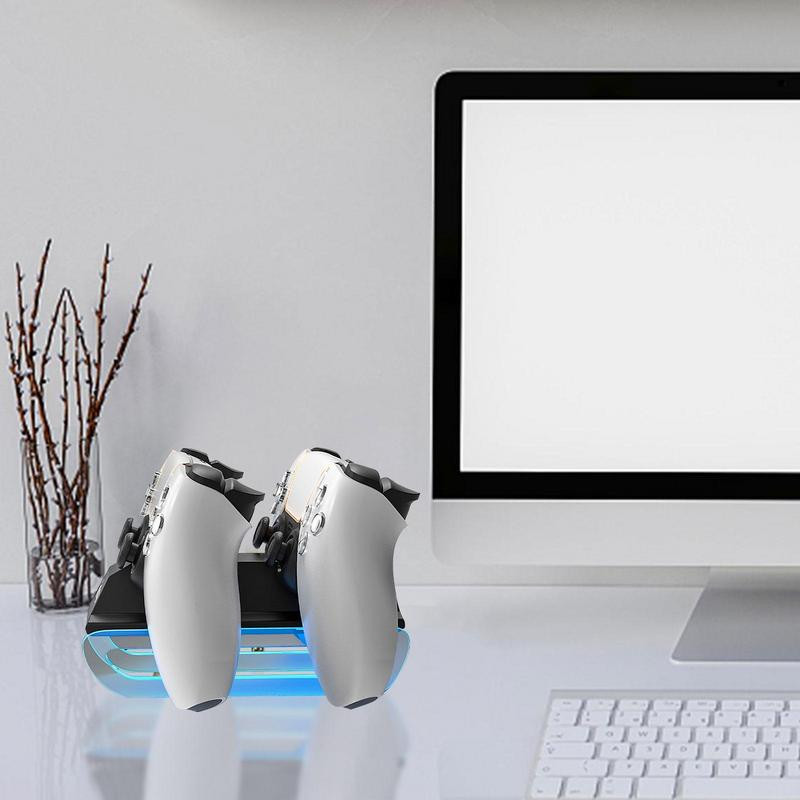 Dvostruki brzi punjač za bežični kontroler Type-C postolje za punjenje Dock Station za Sony PS 5 Elite Joystick Gamepad Dodaci