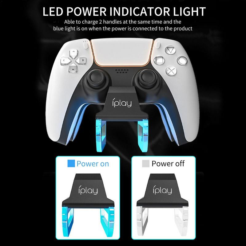 Dvostruki brzi punjač za bežični kontroler Type-C postolje za punjenje Dock Station za Sony PS 5 Elite Joystick Gamepad Dodaci