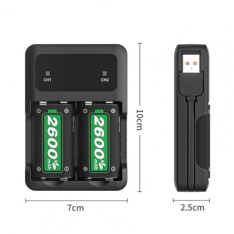 Univerzálna nabíjacia stanica Gamepad s USB káblom Vysokoúčinná nabíjacia stanica Gamepad Bezdrôtová duálna batéria