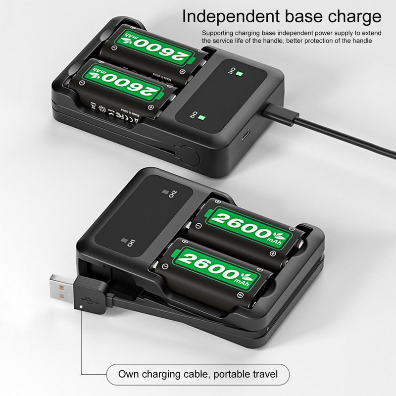 Univerzálna nabíjacia stanica Gamepad s USB káblom Vysokoúčinná nabíjacia stanica Gamepad Bezdrôtová duálna batéria