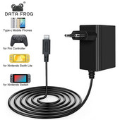Data Frog Priza UE/SUA Adaptor AC Încărcător Compatibil-Nintendo Switch/Lite Game Sursă de alimentare pentru tipul de încărcare a telefonului mobil C