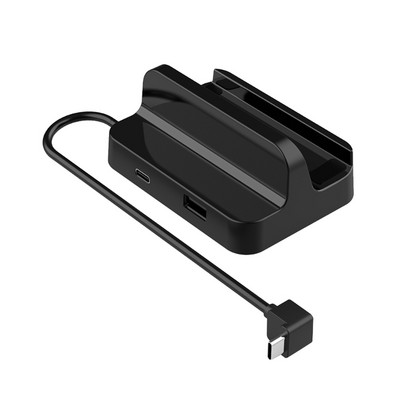 Stație de andocare 3 Port USB 2.0 Suport de încărcare Adaptor multiport pentru Steam Deck 45BA