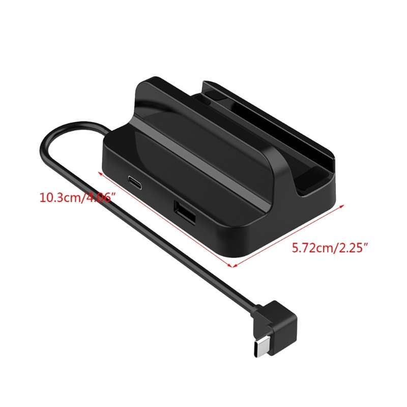 Stație de andocare 3 Port USB 2.0 Suport de încărcare Adaptor multiport pentru Steam Deck 45BA