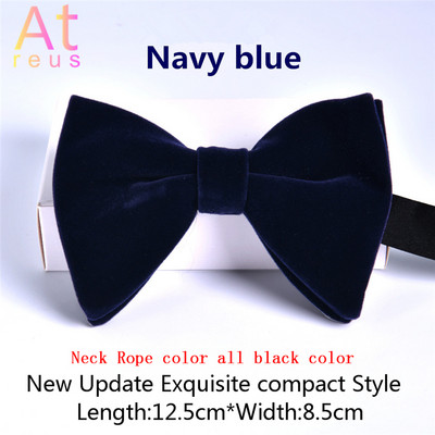 Poklon za Očev dan Baršunasta leptir-mašna Žene Muškarci Mladoženja Vjenčanje Pogrebna leptir-mašna Rupčić Set leptir-mašne u obliku čvora Dodatak za svečanu odjeću