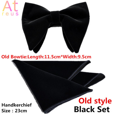 Poklon za Očev dan Baršunasta leptir-mašna Žene Muškarci Mladoženja Vjenčanje Pogrebna leptir-mašna Rupčić Set leptir-mašne u obliku čvora Dodatak za svečanu odjeću