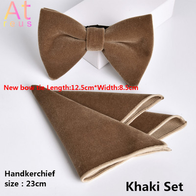 Poklon za Očev dan Baršunasta leptir-mašna Žene Muškarci Mladoženja Vjenčanje Pogrebna leptir-mašna Rupčić Set leptir-mašne u obliku čvora Dodatak za svečanu odjeću