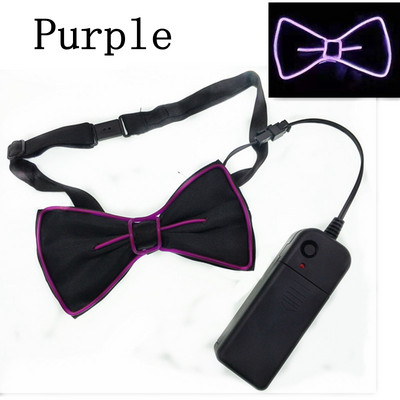 Cravată Papion Bărbați Luminoasă Luminoasă Intermitent pentru petrecerea de dans Decorarea petrecerii de seară de Crăciun