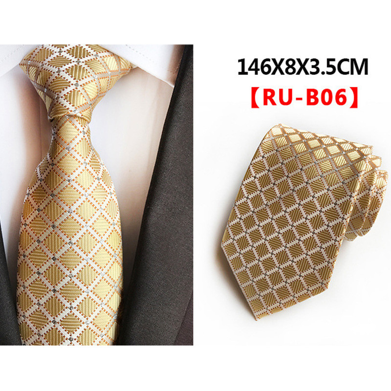 Nová hodvábna 8cm formálna kravata, sivá, pruhovaná, jednofarebná žakárová kravata s kockovaným vzorom pre mužov, obchodné, svadobné, kravaty, gravata doplnky