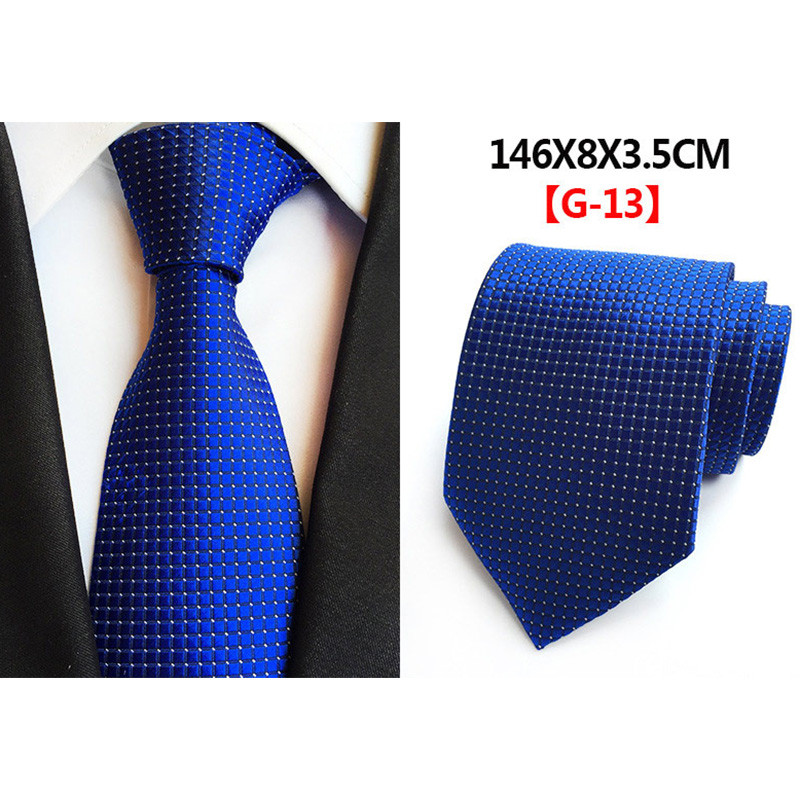 Nová hodvábna 8cm formálna kravata, sivá, pruhovaná, jednofarebná žakárová kravata s kockovaným vzorom pre mužov, obchodné, svadobné, kravaty, gravata doplnky