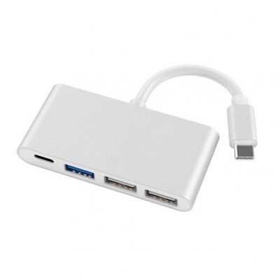 C-tüüpi USB-jaoturi adapter 2.0 kaasaskantav 4-ühes-C-tüüpi USB 3.0-muunduri adapteri jaoturi kaabel C-tüüpi MacBooki ja USB-adapteri jaoks