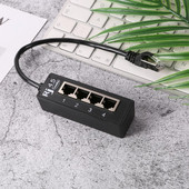 RJ45 skirstytuvo adapteris nuo 1 iki 4 prievadų kištukinis ir moteriškas ilgintuvas Ethernet kabelio ilgintuvas Lan Ethernet tinklo Rj45 kabelio prievadas