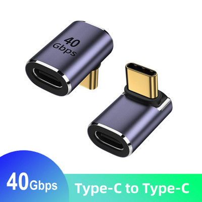 Type-C USB4.0 40Gbps kabeļa adapteris 8K@60Hz datu 100W USB C uz USB C Saderīgs ar ātru uzlādi Thunderbolt4/3 Macbook tālrunim