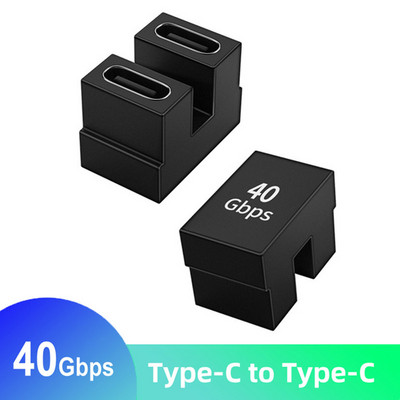 Type-C USB4.0 40Gbps kabeļa adapteris 8K@60Hz datu 100W USB C uz USB C Saderīgs ar ātru uzlādi Thunderbolt4/3 Macbook tālrunim
