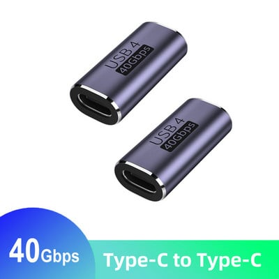 Type-C USB4.0 40Gbps kabeļa adapteris 8K@60Hz datu 100W USB C uz USB C Saderīgs ar ātru uzlādi Thunderbolt4/3 Macbook tālrunim