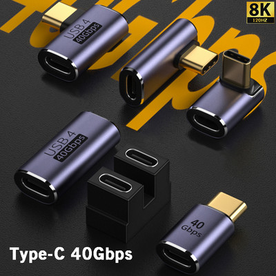 100W 5A PD USB-C OTG Adapter 8K@120Hz 40Gbps USB4 Type C Fast Charging Converter For Macbook Pro Nintendo Thunberbolt3 Laptop