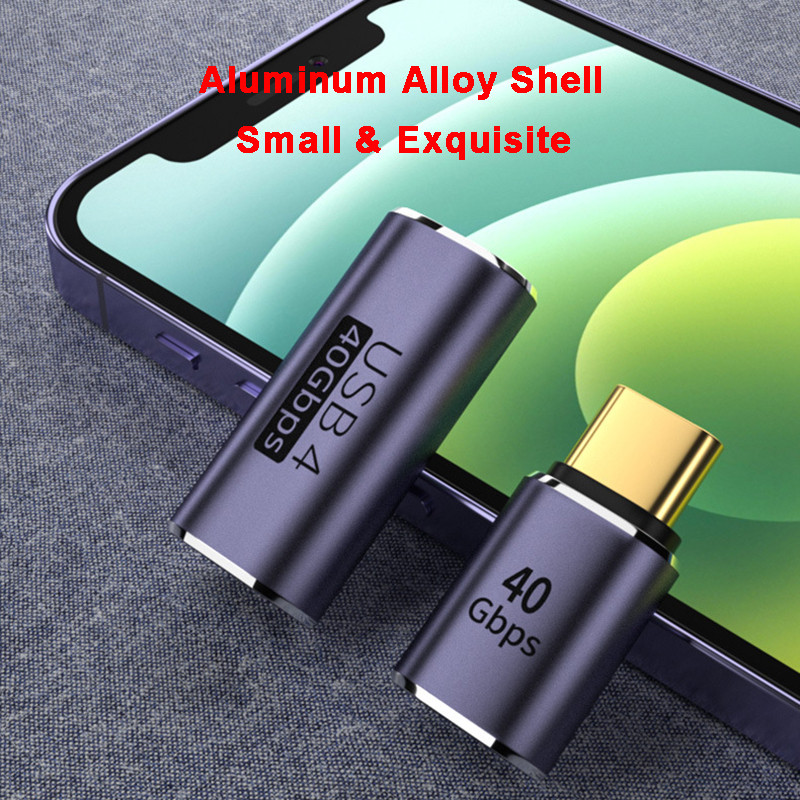 100 W 5A PD USB-C OTG-adapter 8K@120Hz 40Gbps USB4 C-tüüpi kiirlaadimiskonverter Macbook Pro Nintendo Thunberbolt3 sülearvuti jaoks