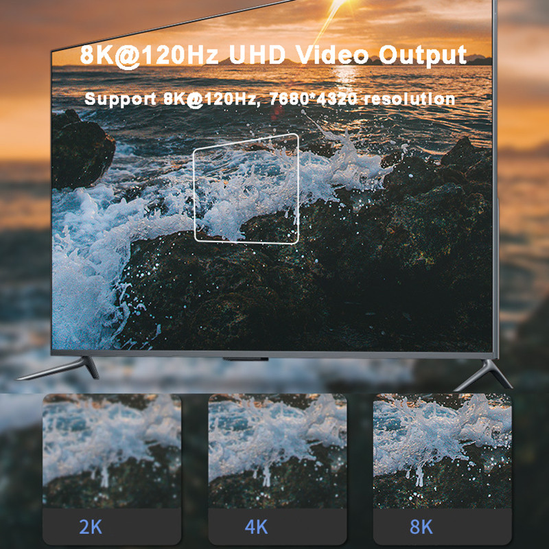 100 W 5A PD USB-C OTG-adapter 8K@120Hz 40Gbps USB4 C-tüüpi kiirlaadimiskonverter Macbook Pro Nintendo Thunberbolt3 sülearvuti jaoks