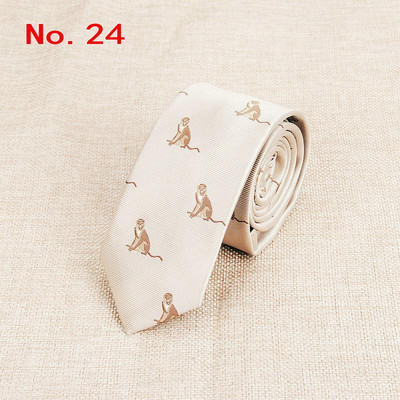 Kravata sa životinjama novog dizajna za muškarce Poliesterska tkana kravata Bicikl Auto Majmun Pas Balon Jacquard modne kravate za vjenčanje Gravata kravate