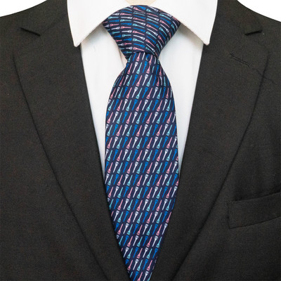 EASTEPIC klasszikus férfi nyakkendők Divatos mintás nyakkendők geometrikus mintával Kék nyakkendők férfiaknak Esküvői Kiegészítő Születésnapi Ajándék