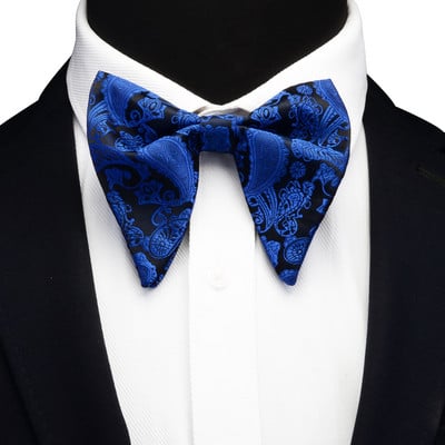 Ricnais modes zīda Pasley ziedu liela tauriņa dzeltena sarkana žakarda tauriņš vīriešiem Biznesa kāzu ballīšu kaklasaites Gigt aksesuāri