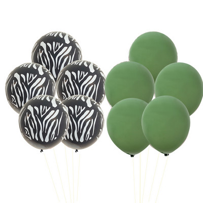 Set de baloane cu model maimuță/tigru/elefant/girafă din carton pentru copii, junglă sălbatică, safari, accesorii de decorare pentru petrecerea de naștere