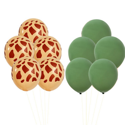 Set de baloane cu model maimuță/tigru/elefant/girafă din carton pentru copii, junglă sălbatică, safari, accesorii de decorare pentru petrecerea de naștere