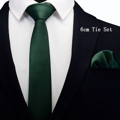 Pánska pevná ležérna úzka kravata Ricnais s dĺžkou 6 cm pre svadobné šaty, červeno-zelené kockované kravatové sady do saka, oblekové kravaty
