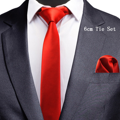 Pánska pevná ležérna úzka kravata Ricnais s dĺžkou 6 cm pre svadobné šaty, červeno-zelené kockované kravatové sady do saka, oblekové kravaty