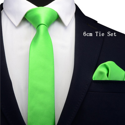 Pánska pevná ležérna úzka kravata Ricnais s dĺžkou 6 cm pre svadobné šaty, červeno-zelené kockované kravatové sady do saka, oblekové kravaty