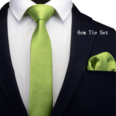 Pánska pevná ležérna úzka kravata Ricnais s dĺžkou 6 cm pre svadobné šaty, červeno-zelené kockované kravatové sady do saka, oblekové kravaty