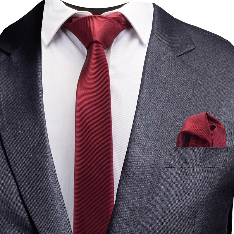 Pánska pevná ležérna úzka kravata Ricnais s dĺžkou 6 cm pre svadobné šaty, červeno-zelené kockované kravatové sady do saka, oblekové kravaty