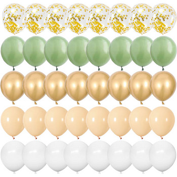 40 τεμ. Ροζ χρυσό 12 ιντσών Μπαλόνια λατέξ κομφετί Χρόνια πολλά Διακοσμητικά πάρτι για παιδιά Ενήλικες Αγόρι Κοριτσάκι Βρεφικό ντους προμήθειες γάμου