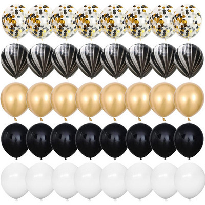 40 kom 12 inčni ružičasti zlatni konfeti lateks baloni Sretan rođendan Dekoracije Djeca Odrasli Dječaci Djevojčice Baby Shower Pribor za vjenčanje