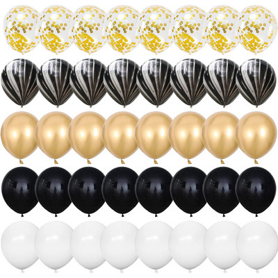 40 kom 12 inčni ružičasti zlatni konfeti lateks baloni Sretan rođendan Dekoracije Djeca Odrasli Dječaci Djevojčice Baby Shower Pribor za vjenčanje