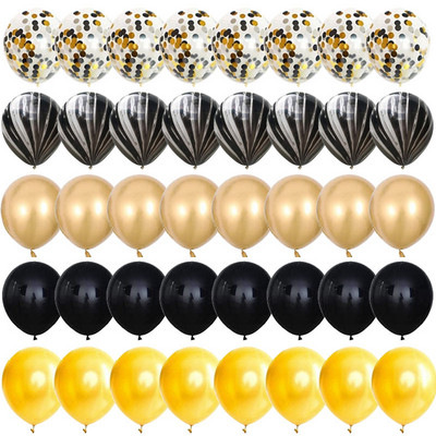40 kom 12 inčni ružičasti zlatni konfeti lateks baloni Sretan rođendan Dekoracije Djeca Odrasli Dječaci Djevojčice Baby Shower Pribor za vjenčanje