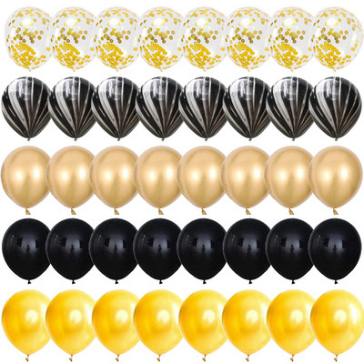 40 kom 12 inčni ružičasti zlatni konfeti lateks baloni Sretan rođendan Dekoracije Djeca Odrasli Dječaci Djevojčice Baby Shower Pribor za vjenčanje