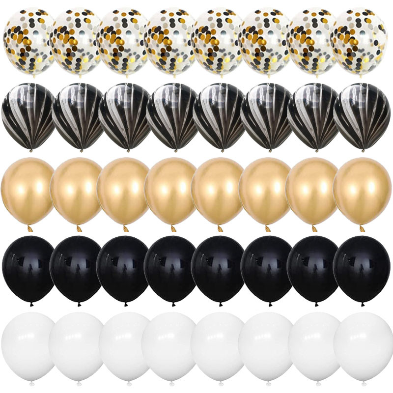 40 kom 12 inčni ružičasti zlatni konfeti lateks baloni Sretan rođendan Dekoracije Djeca Odrasli Dječaci Djevojčice Baby Shower Pribor za vjenčanje