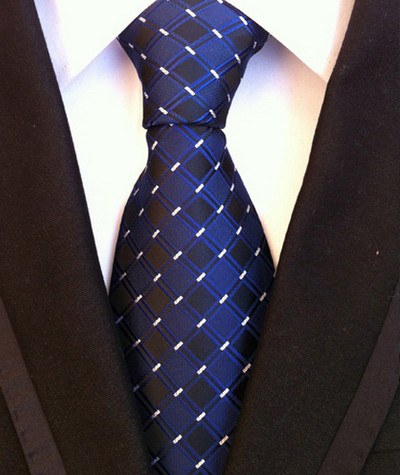 Novi dizajn Karirana kravata od 8 cm, crvena crna svila i jacqurd tkana kravata za muškarce Poslovno vjenčanje Kravata Dodaci Kravate Pokloni