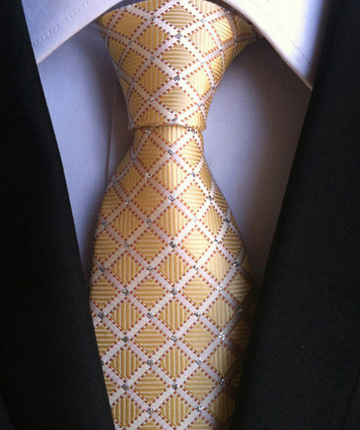 Novi dizajn Karirana kravata od 8 cm, crvena crna svila i jacqurd tkana kravata za muškarce Poslovno vjenčanje Kravata Dodaci Kravate Pokloni