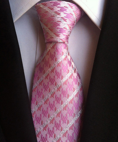 Novi dizajn Karirana kravata od 8 cm, crvena crna svila i jacqurd tkana kravata za muškarce Poslovno vjenčanje Kravata Dodaci Kravate Pokloni