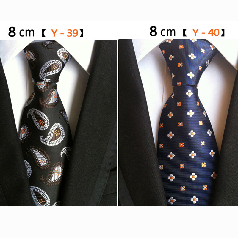 Novi dizajn Karirana kravata od 8 cm, crvena crna svila i jacqurd tkana kravata za muškarce Poslovno vjenčanje Kravata Dodaci Kravate Pokloni