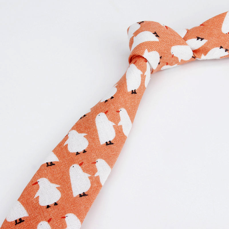 Lanena pamučna kravata s crtežima za muškarce Žene Uska kravata za vjenčanje Ležerne kravate s printom lišća Klasična odijela Smiješne tanke kravate