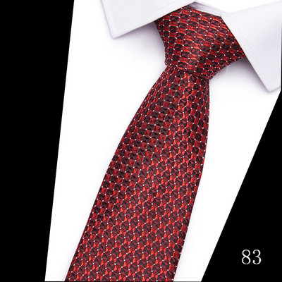 Modna uska kravata od 7 cm svilene kravate za muškarce 100 stilova ručno rađenih tankih kravata Plava i crvena muška kravata za svatove