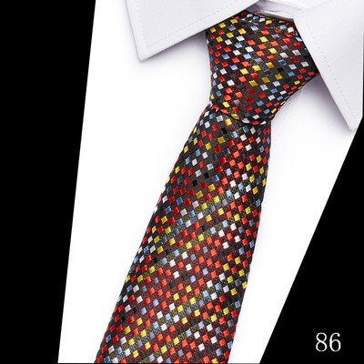 Modna uska kravata od 7 cm svilene kravate za muškarce 100 stilova ručno rađenih tankih kravata Plava i crvena muška kravata za svatove