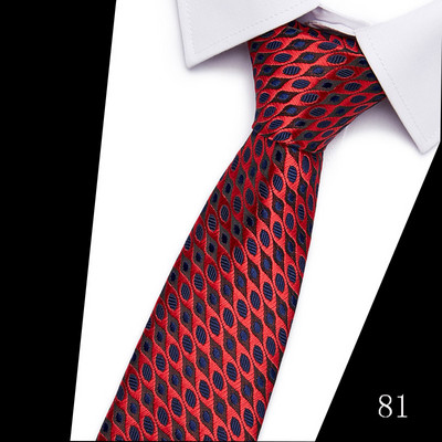 Modna uska kravata od 7 cm svilene kravate za muškarce 100 stilova ručno rađenih tankih kravata Plava i crvena muška kravata za svatove